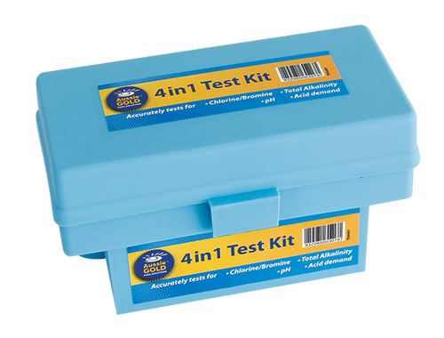 AussieGold 4 in 1 Test Kit for Swimming Pools (Chlorine, pH, Acid, Alkalinity) - Water Testing AussieGold 4 in 1 Test Kit for Swimming Pools (Chlorine, pH, Acid, Alkalinity) - Water Testing